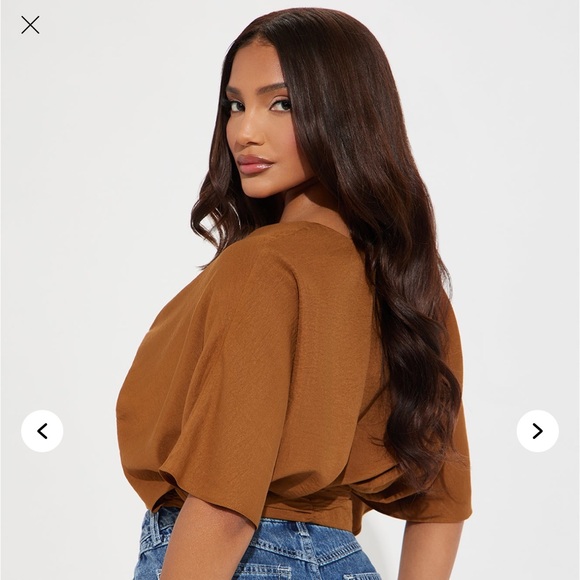 Open Weekends Top - Brown - Picture 3 of 4